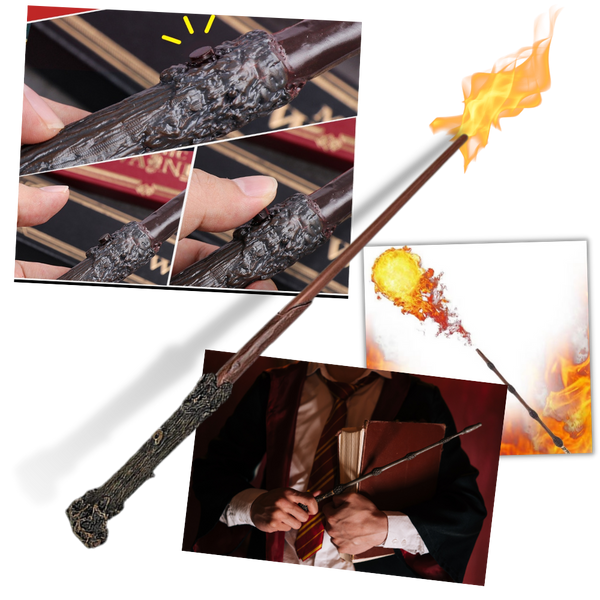 Harry Potter Electronic Fire Shooting Wand - Harry Potter Wands