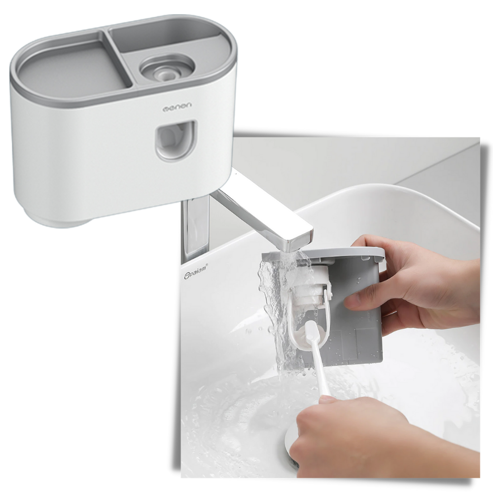 Alt-i-1 dispenserstativ for tannkrem - Ozerty