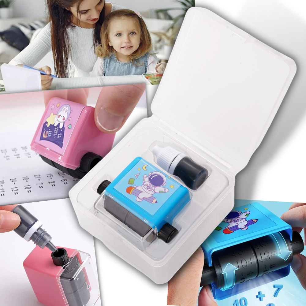 Practice stamp mathematics | First math roll | Addition and subtraction ...