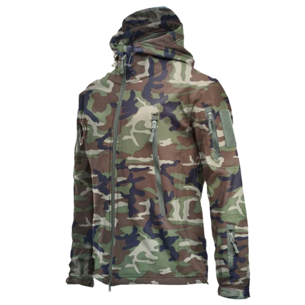 Combat jacket in military style 