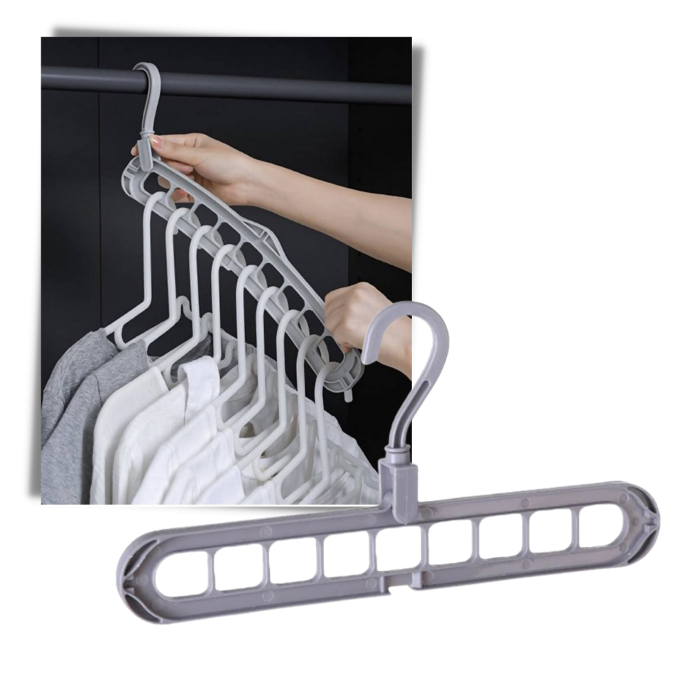 Mainstays Non-Slip Clothes Hangers, 10 Pack, White, Durable Plastic, TPE  Strips