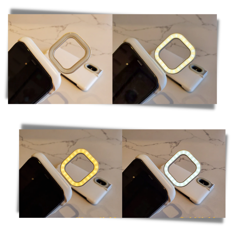Telefondeksel med LED-ringlys - Ozerty