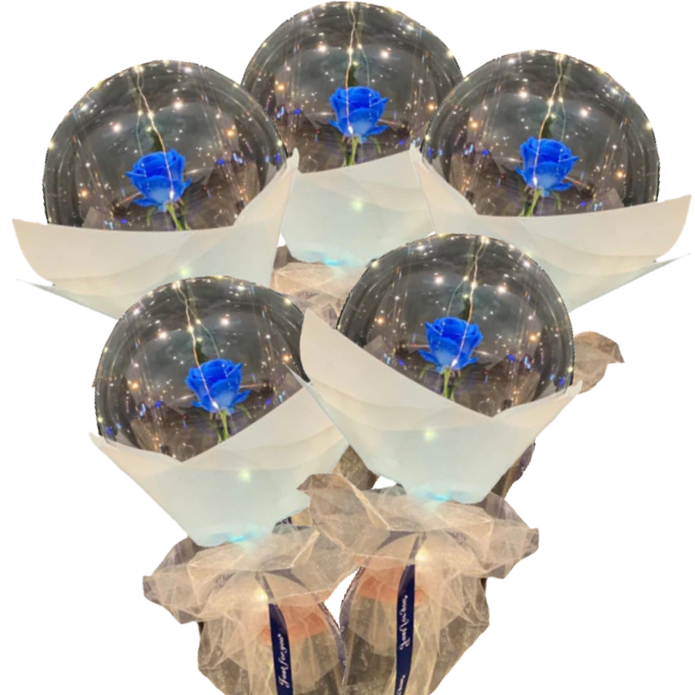 Vakker Rose LED-ballong