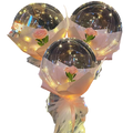 Vakker Rose LED-ballong