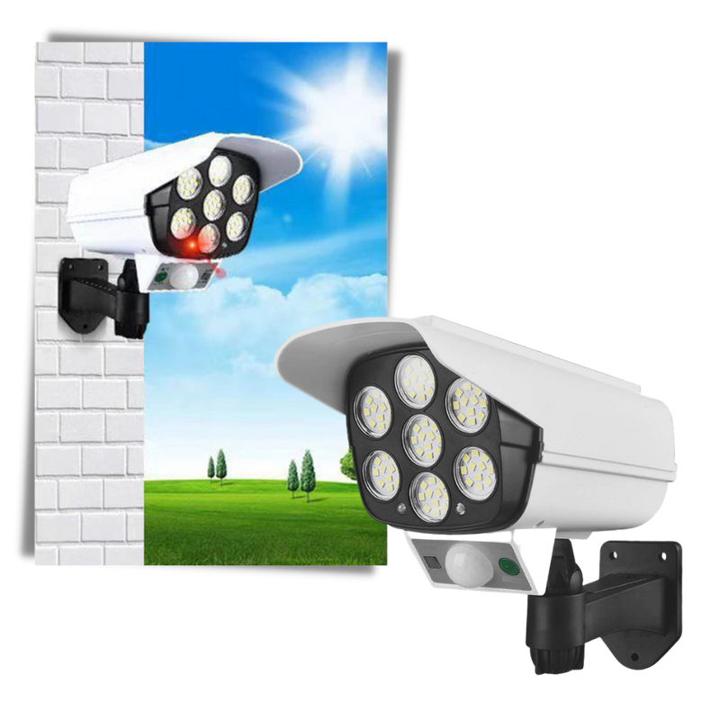 Solcelledrevet LED-lampe med bevegelsessensor - Ozerty