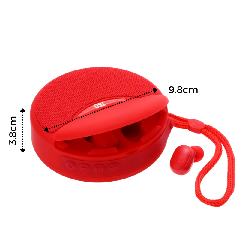 Trådløs Bluetooth-høyttaler med ørepropper - Ozerty