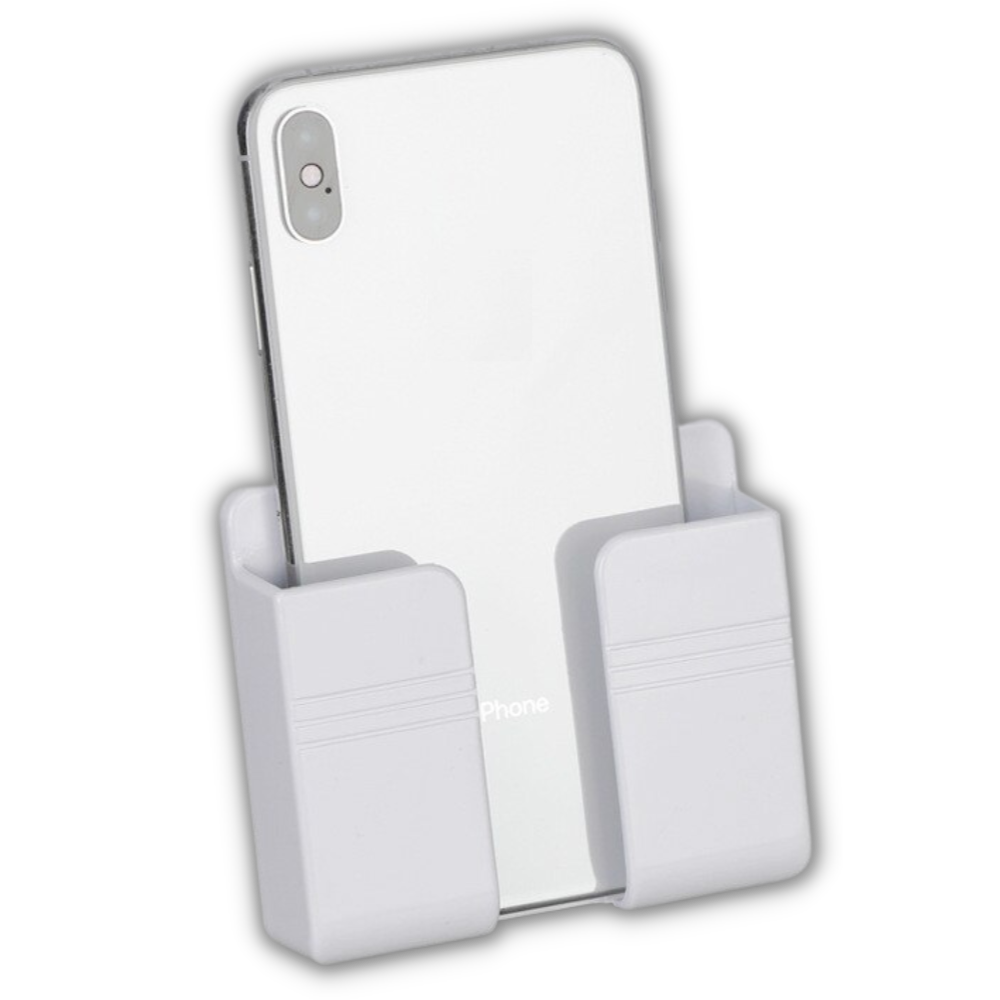 Wall-mounted self-adhesive phone holder