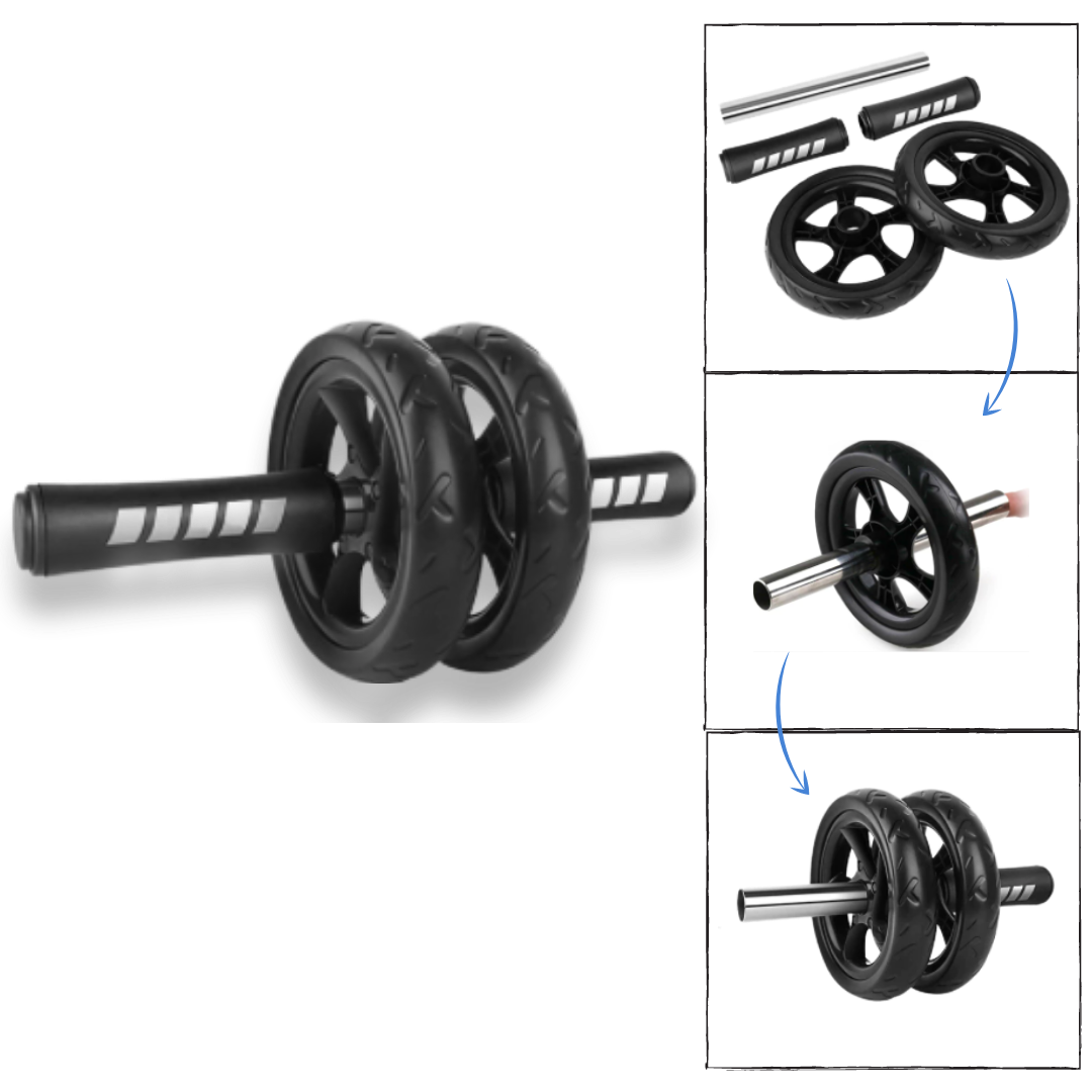 Abs-roller med polstrede grep - Ozerty