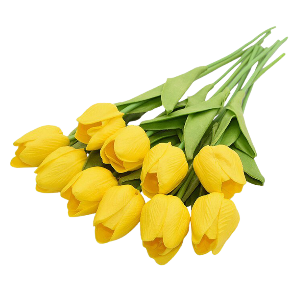 Artificial tulip flowers (10 pcs)