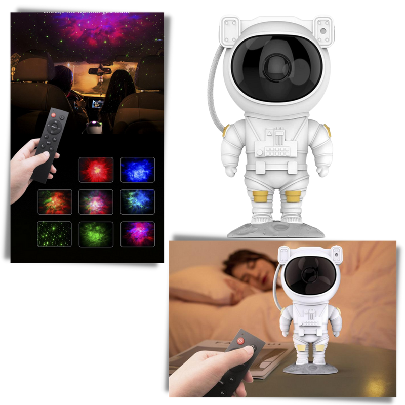 Astronaut projektor nattlampe  - Ozerty