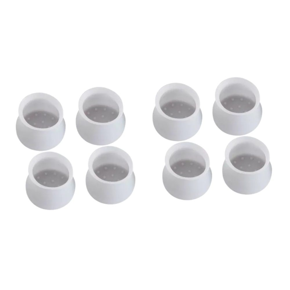 Pack of 8 protective silicone covers for furniture
