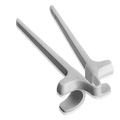 Ergonomiske finger spisepinner