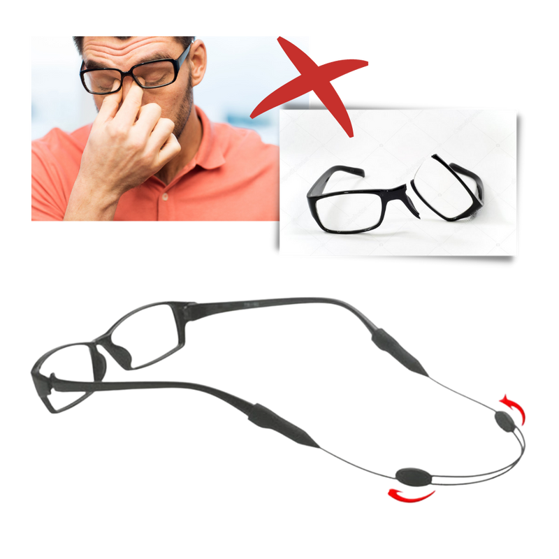 Justerbar halsstropp for briller  - Ozerty