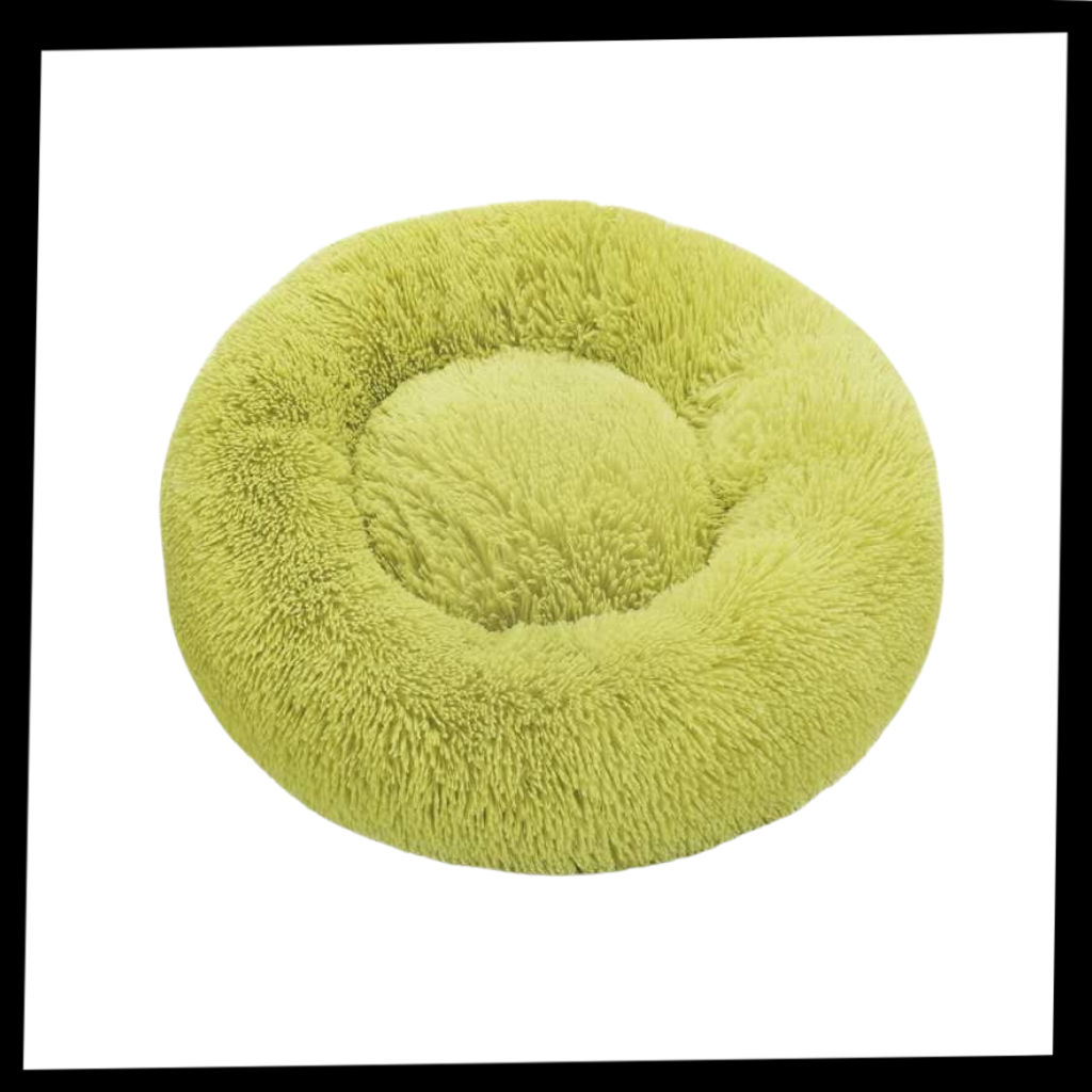 Smultring kjæledyrseng i fluffy plysj  - Ozerty