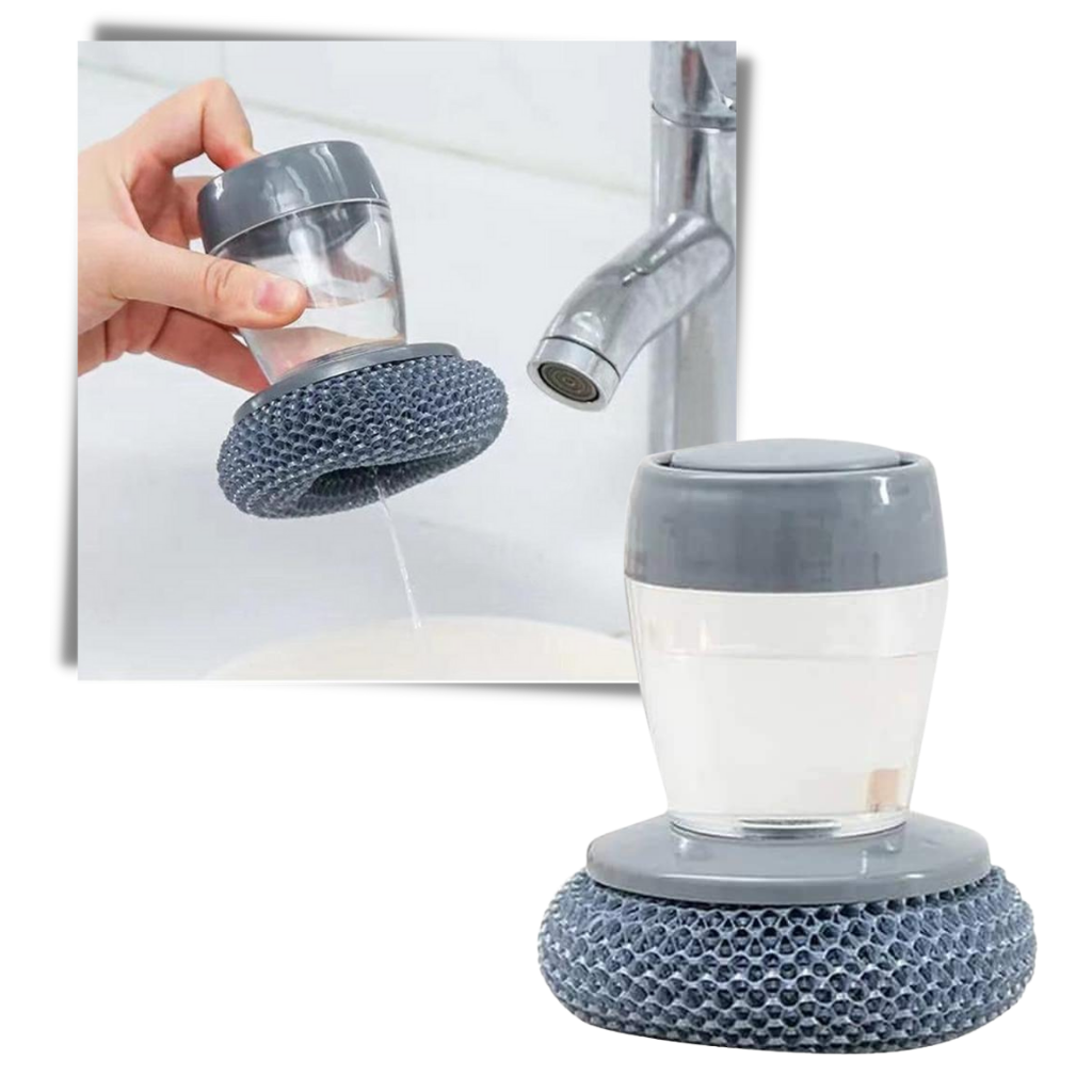 Dish Scrubber Brush Soap Dispenser  Dish Brush Soap Dispenser Uses -  Cleaning - Aliexpress