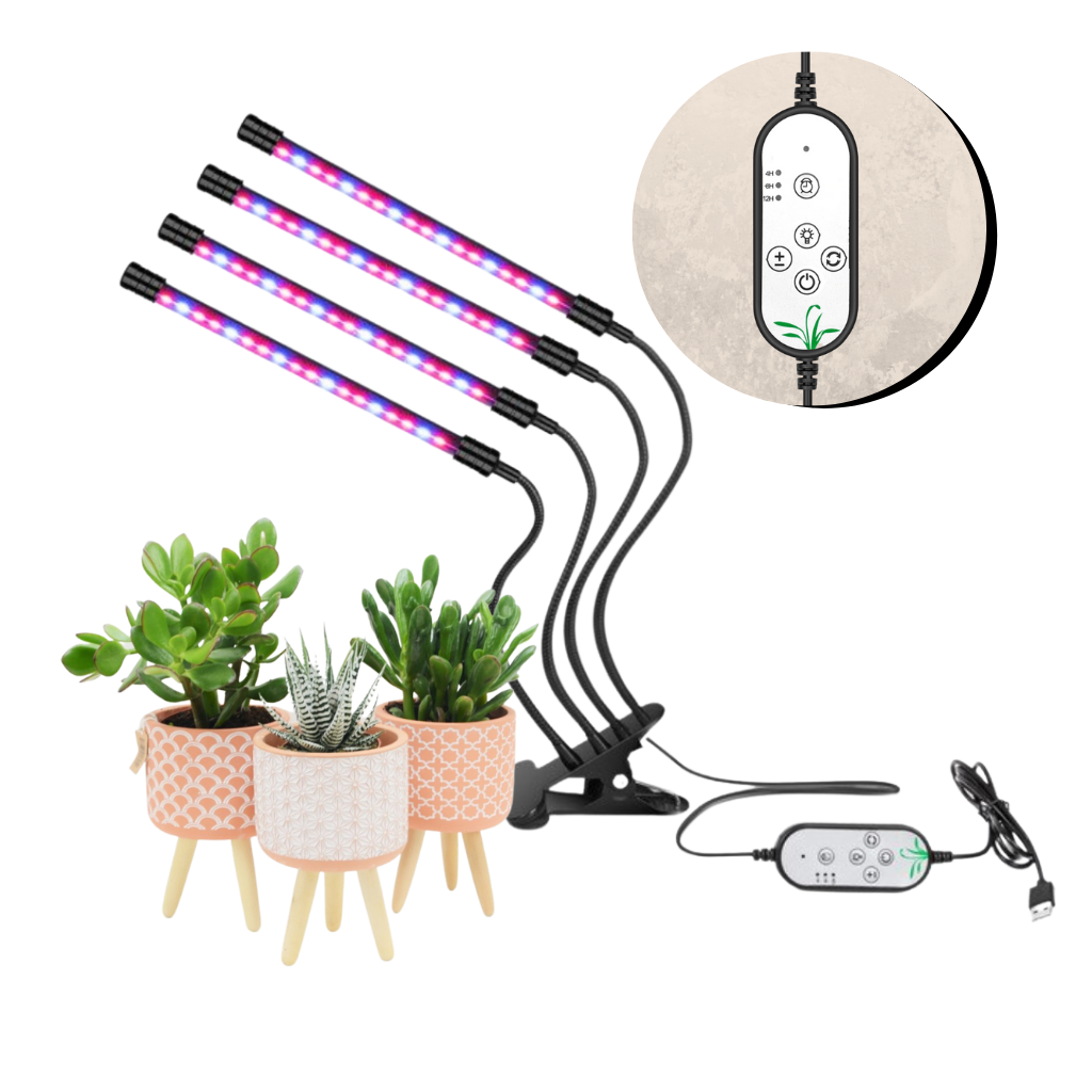 4-hodet LED USB innendørs vekstlys - Ozerty