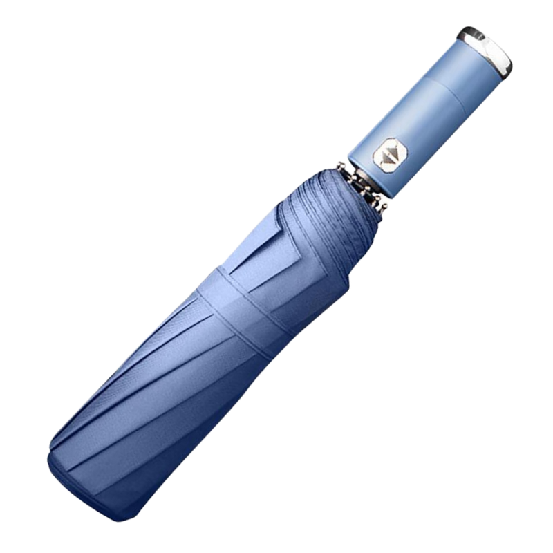 Vindtett LED sol- og regnparaply