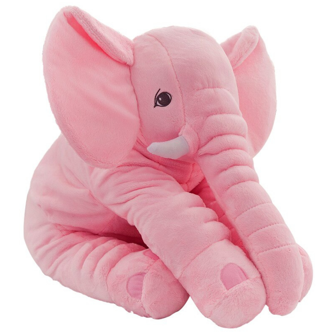 Large baby elephant plush pillow 