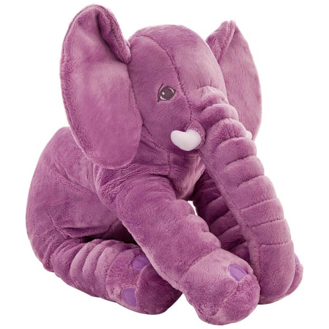 Large baby elephant plush pillow 