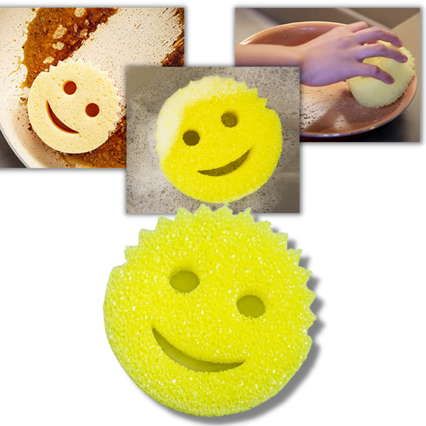 Smiley Magic Dishwashing Sponge  Scrub Daddy Sponge Smiley Face - 4pc  Dishwashing - Aliexpress