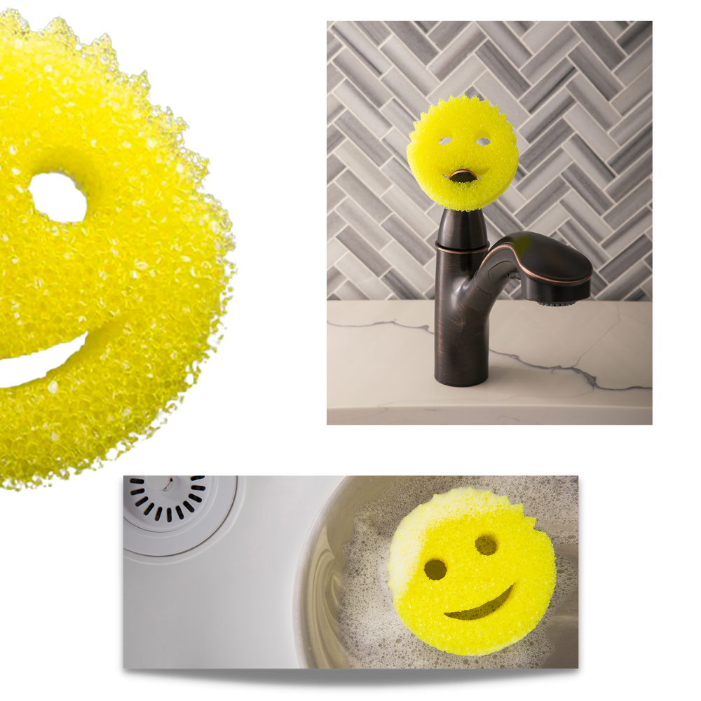 Smiley Magic Dishwashing Sponge  Scrub Daddy Sponge Smiley Face - 4pc  Dishwashing - Aliexpress