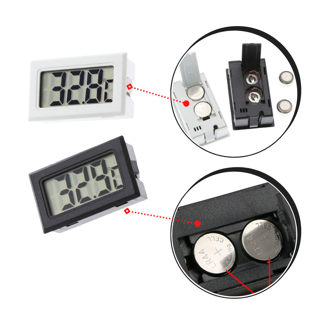 Mini Digitalt LCD Hygrometer Termometer - Ozerty