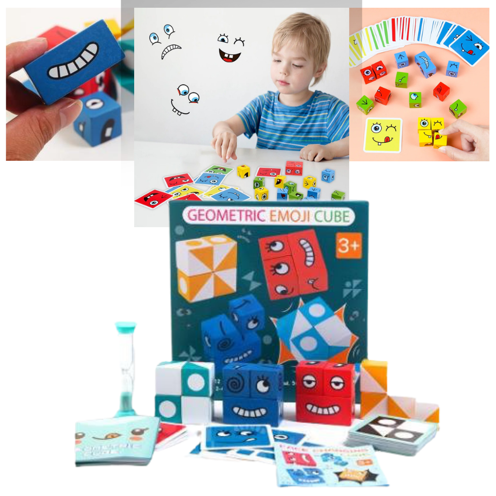 Montessori magisk terning emoji-spill - Ozerty