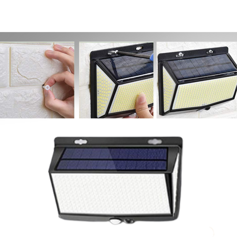 Utendørs 468 LED solcellelampe - Ozayti