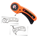Stoffkutter med fem 45mm blader - Ozerty