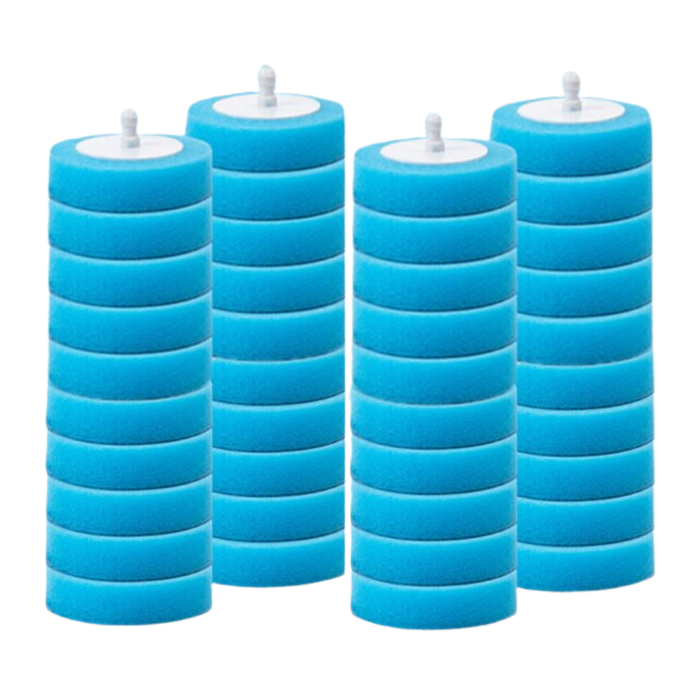Disposable toilet brush set 