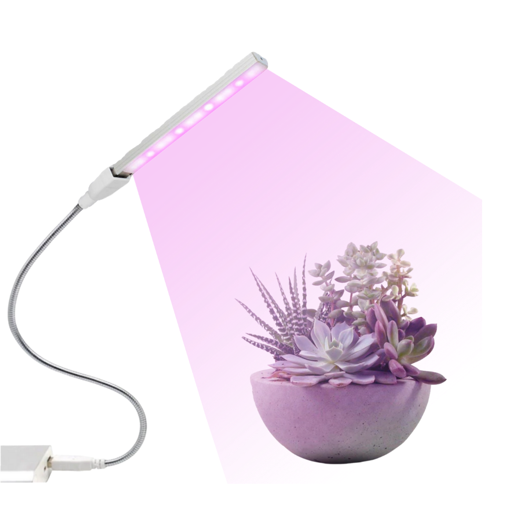 USB LED plantevekstlys med fleksibel stang - Ozerty
