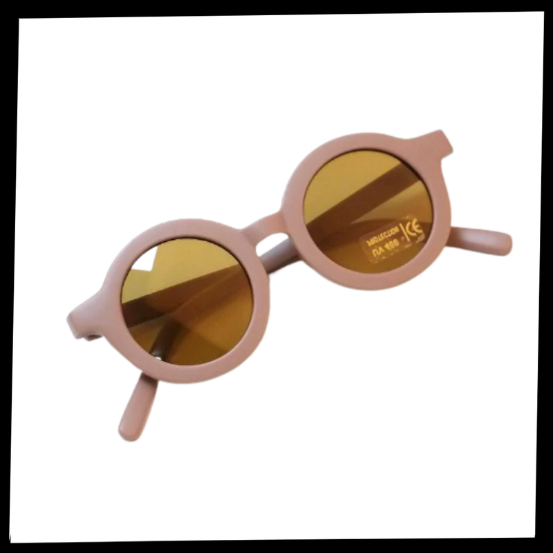 Runde vintage solbriller for barn i alderen 1 til 5 år - Ozayti