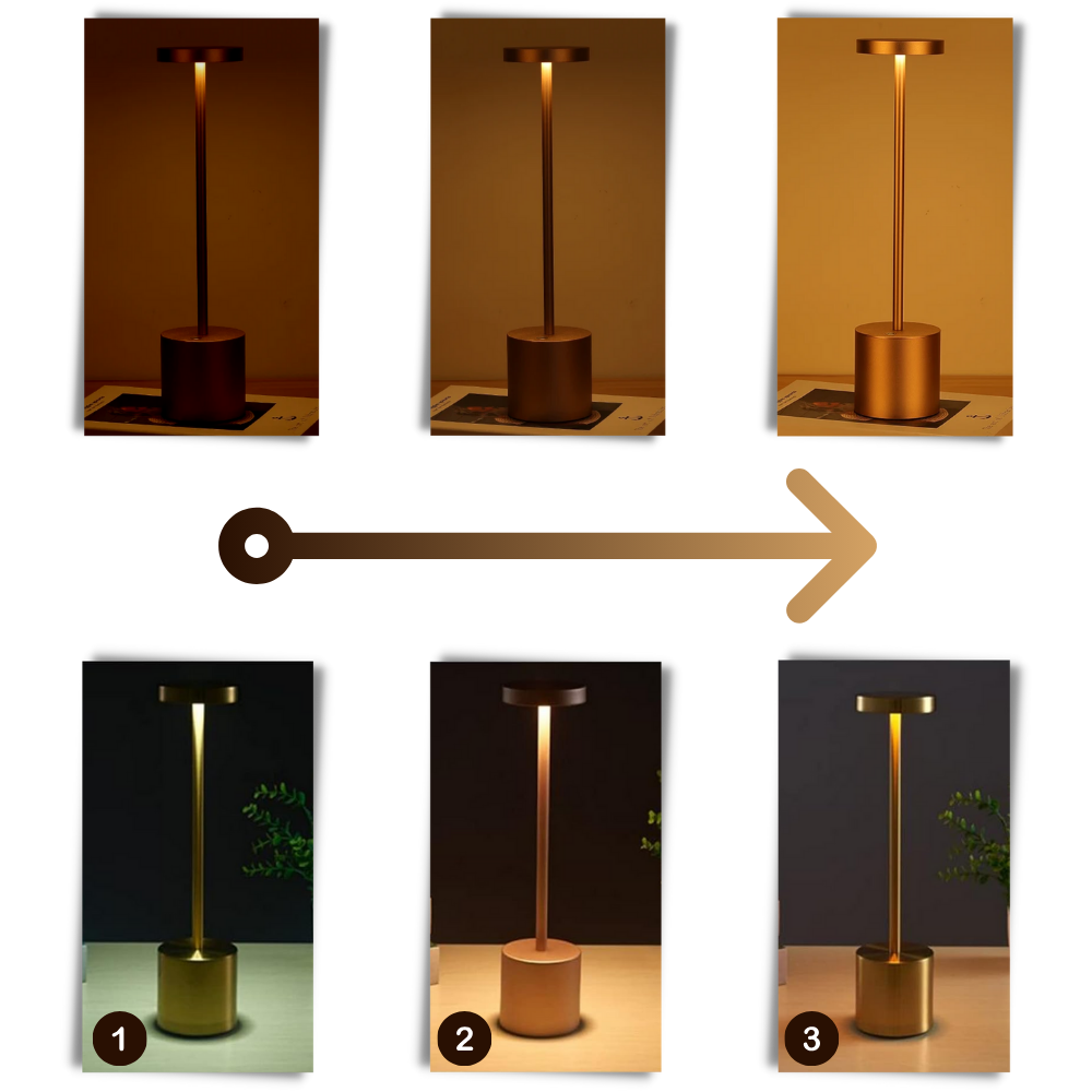 Batteridrevet oppladbar bordlampe

 - Ozerty