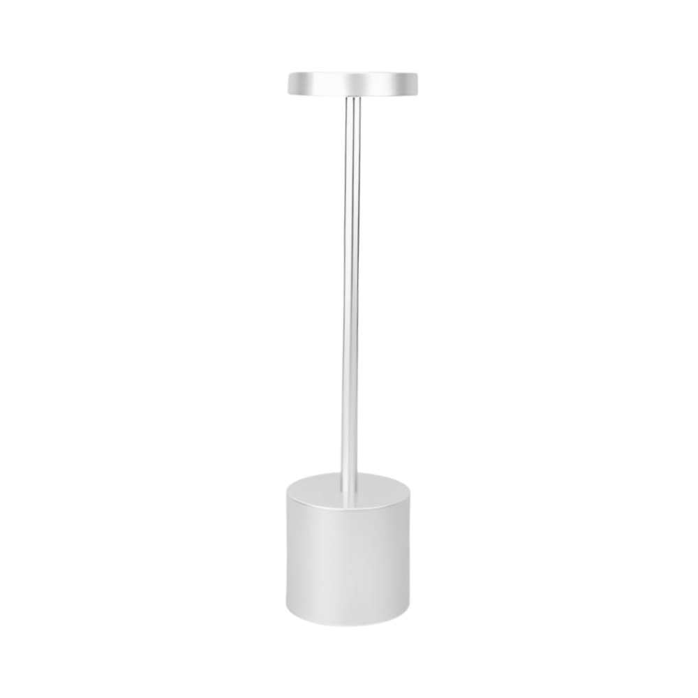 Batteridrevet oppladbar bordlampe

 -Sølv - Ozerty