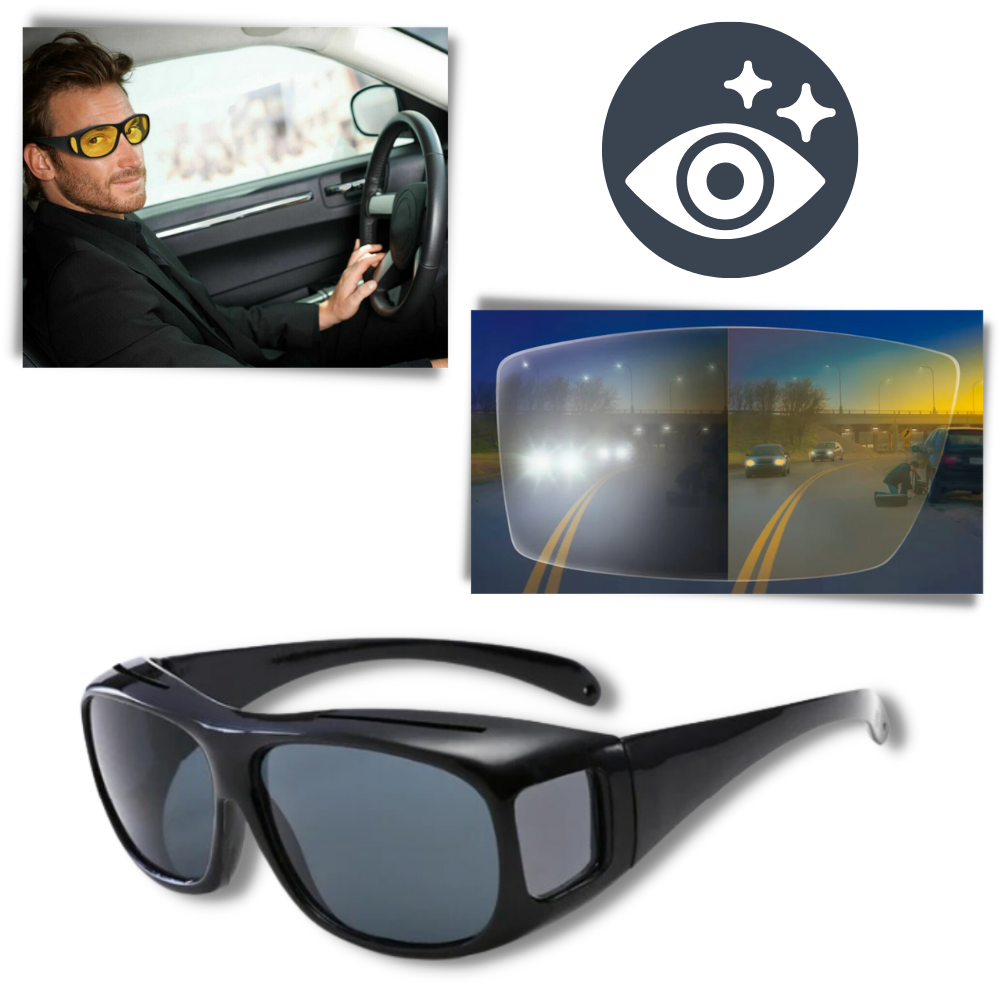 night drive goggles vision for driving Größe::L 1 Paar 40 cm 3.0 135 cm Temple Polycarbonate