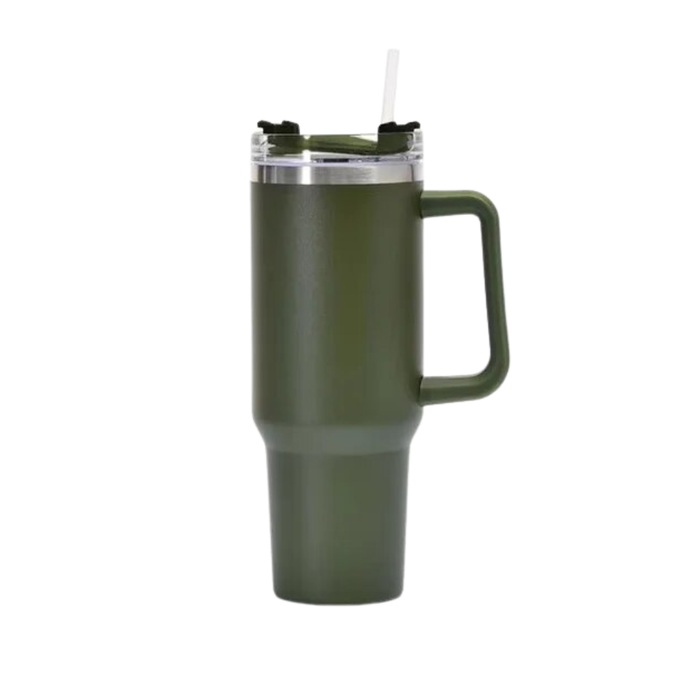 Tumbler Cup Car stor kapasitet med håndtak

 -Militærgrønn - Ozerty