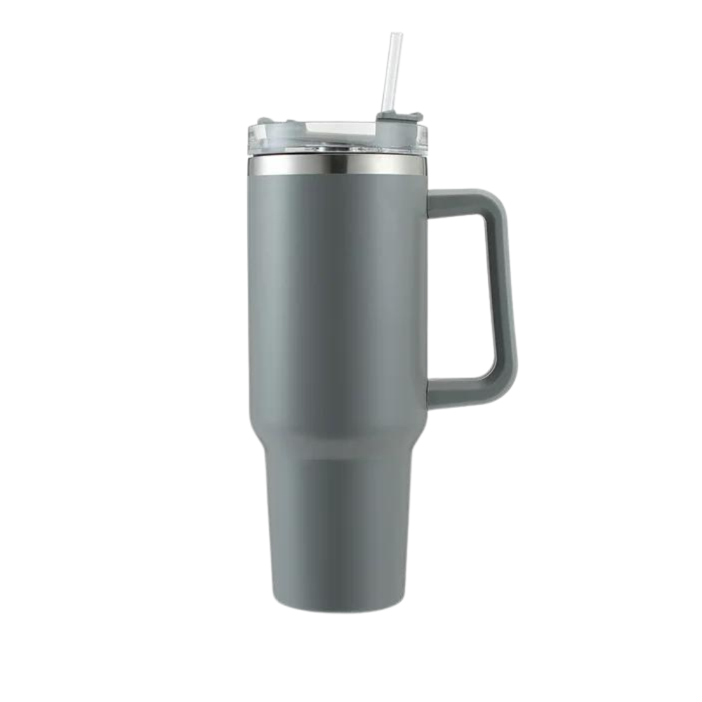 Tumbler Cup Car stor kapasitet med håndtak

 -Mørkegrå - Ozerty