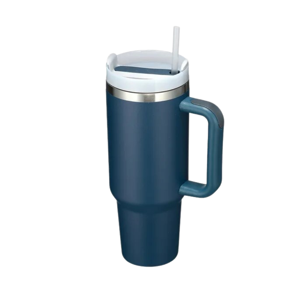 Tumbler Cup Car stor kapasitet med håndtak

 -Denim blå - Ozerty
