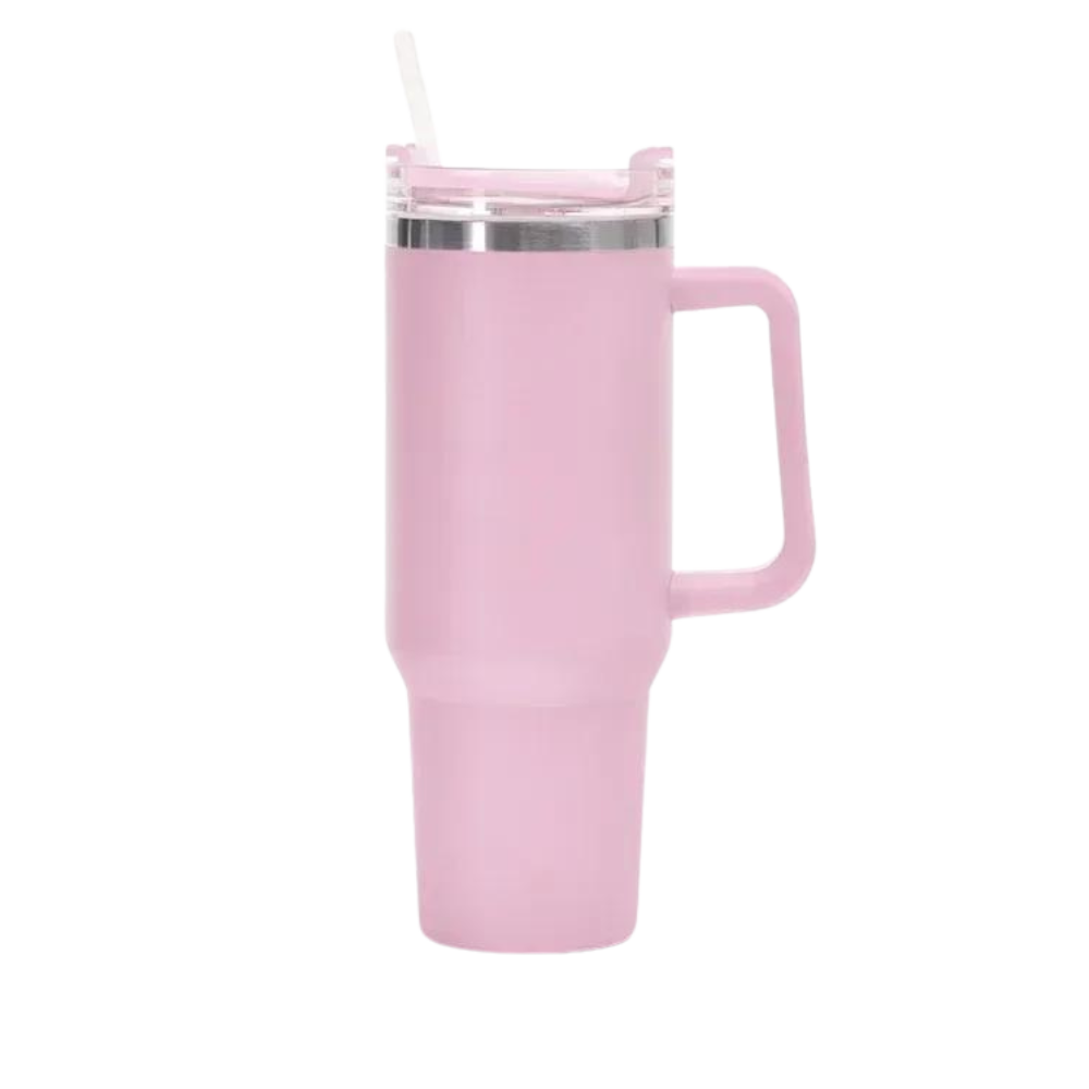 Tumbler Cup Car stor kapasitet med håndtak

 -Rosa - Ozerty