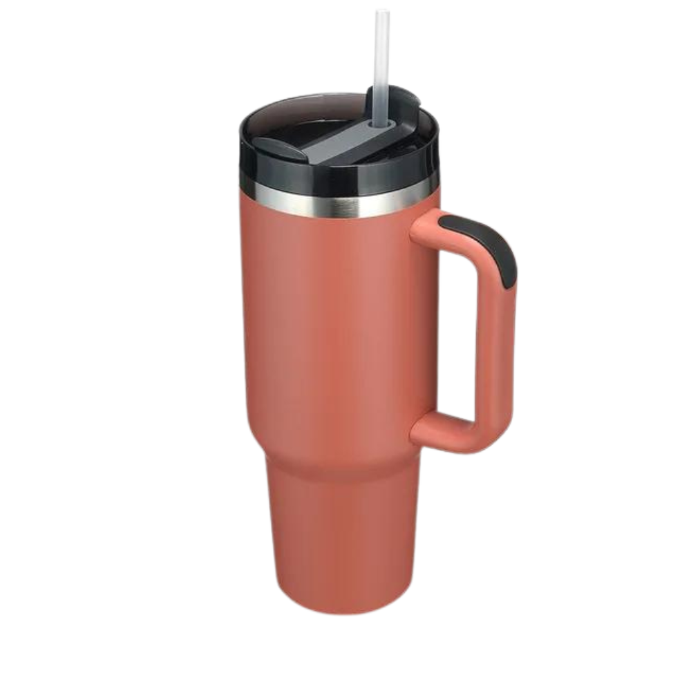 Tumbler Cup Car stor kapasitet med håndtak

 -Rust - Ozerty