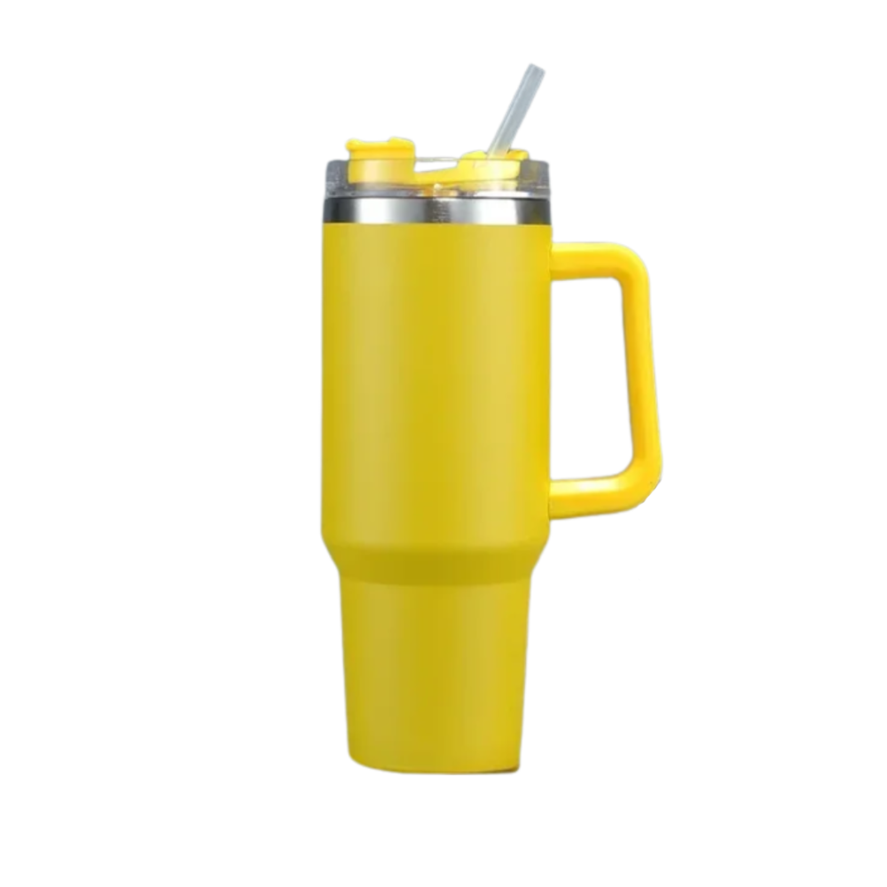 Tumbler Cup Car stor kapasitet med håndtak

 -Gul - Ozerty